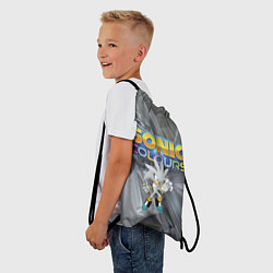 Рюкзак-мешок Silver Hedgehog - Sonic - Video Game, цвет: 3D-принт — фото 2