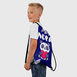 Рюкзак-мешок Лера панда с сердечком, цвет: 3D-принт — фото 2
