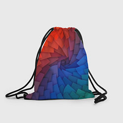 Рюкзак-мешок Листы цветной бумаги, цвет: 3D-принт
