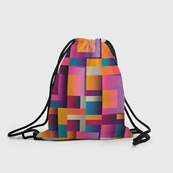 Рюкзак-мешок Квадрат и прямоугольники, цвет: 3D-принт