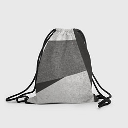 Рюкзак-мешок Белые и серые полосы на поверхности с блёстками, цвет: 3D-принт