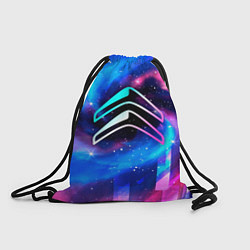 Рюкзак-мешок Citroen неоновый космос, цвет: 3D-принт