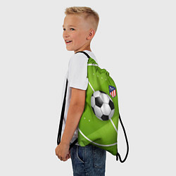 Рюкзак-мешок Atletico madrid Мяч, цвет: 3D-принт — фото 2