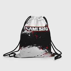 Рюкзак-мешок Samurai - cyberpunk 2077 - Белый краски, цвет: 3D-принт