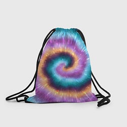 Рюкзак-мешок Сине-фиолетовый тай дай, цвет: 3D-принт