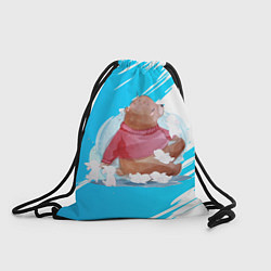 Рюкзак-мешок Медведь и зайцы, цвет: 3D-принт