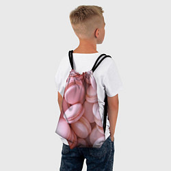 Рюкзак-мешок Красные и розовые кексы, цвет: 3D-принт — фото 2