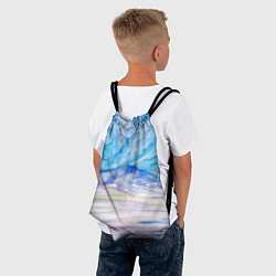 Рюкзак-мешок Заснеженный пейзаж акварель, цвет: 3D-принт — фото 2