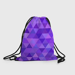 Рюкзак-мешок Фиолетовые фигуры, цвет: 3D-принт