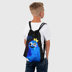 Рюкзак-мешок Blue - Rainbow Friends, цвет: 3D-принт — фото 2
