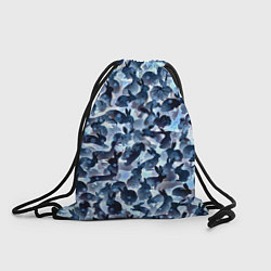 Рюкзак-мешок Новогдние кролики, цвет: 3D-принт