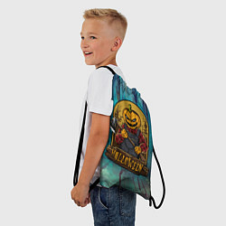 Рюкзак-мешок Тыква с топором - хэллоуин, цвет: 3D-принт — фото 2