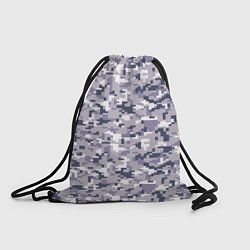 Рюкзак-мешок Камуфляж ACUpat серый пиксель, цвет: 3D-принт