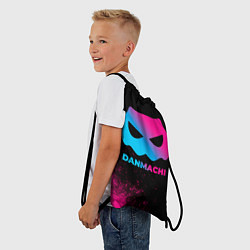 Рюкзак-мешок DanMachi - neon gradient, цвет: 3D-принт — фото 2