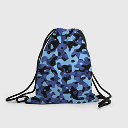 Рюкзак-мешок Камуфляж Sky Blue, цвет: 3D-принт