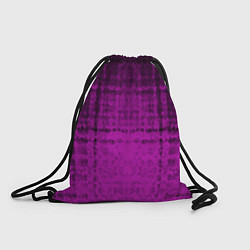 Мешок для обуви Абстрактный мозаичный черно - пурпурный узор
