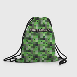 Рюкзак-мешок Minecraft - пиксельные лица, цвет: 3D-принт