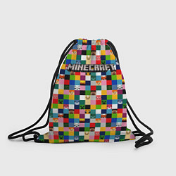Рюкзак-мешок Minecraft - пиксельные персонажи, цвет: 3D-принт