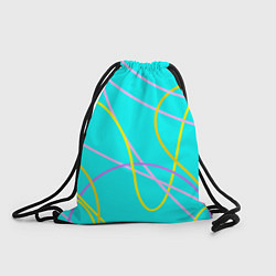Рюкзак-мешок Волнистые линии, цвет: 3D-принт