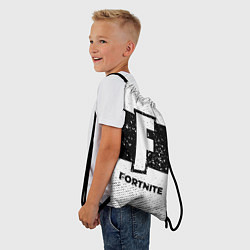 Рюкзак-мешок Fortnite с потертостями на светлом фоне, цвет: 3D-принт — фото 2