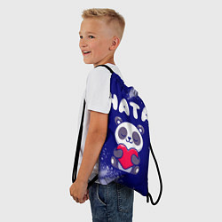 Рюкзак-мешок Ната панда с сердечком, цвет: 3D-принт — фото 2