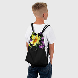 Рюкзак-мешок Лилии, цвет: 3D-принт — фото 2