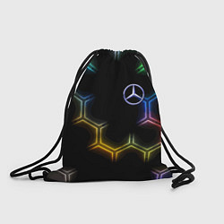 Мешок для обуви Mercedes - neon pattern