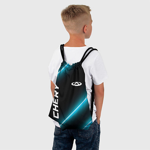 Мешок для обуви Chery неоновые лампы / 3D-принт – фото 4