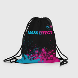 Мешок для обуви Mass Effect - neon gradient: символ сверху