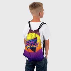 Рюкзак-мешок Retro wave sun, цвет: 3D-принт — фото 2