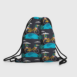 Рюкзак-мешок Велопрогулка, цвет: 3D-принт