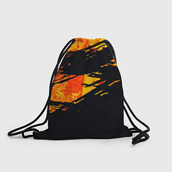 Рюкзак-мешок Orange and black, цвет: 3D-принт