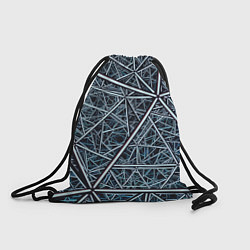 Рюкзак-мешок Абстрактное множество технологичных связей, цвет: 3D-принт