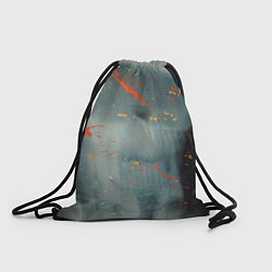Рюкзак-мешок Абстрактное множество костюмов в тумане и краски, цвет: 3D-принт