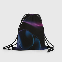 Рюкзак-мешок Абстрактные фиолетовые волны, цвет: 3D-принт
