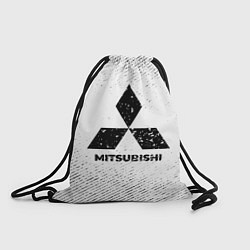 Мешок для обуви Mitsubishi с потертостями на светлом фоне