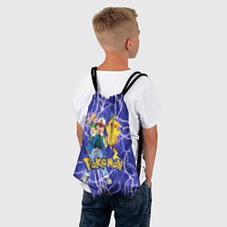 Рюкзак-мешок Эш Кетчум показывает свой значок, цвет: 3D-принт — фото 2