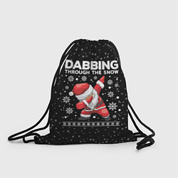 Мешок для обуви Santa dabbing, through the snow