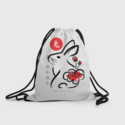 Мешок для обуви Rabbit with flower - chinese new year