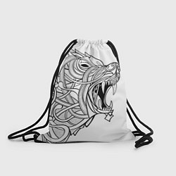 Рюкзак-мешок Медведь тату арт, цвет: 3D-принт
