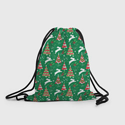 Рюкзак-мешок Рождественские кролики, цвет: 3D-принт
