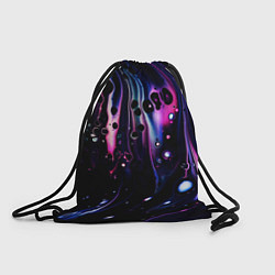 Рюкзак-мешок Фиолетовая вода и краски, цвет: 3D-принт