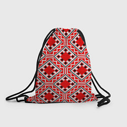 Рюкзак-мешок Белорусская вышивка - орнамент, цвет: 3D-принт