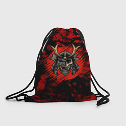 Рюкзак-мешок Самурай black red, цвет: 3D-принт