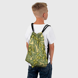 Рюкзак-мешок Винтажные ветви оливок, цвет: 3D-принт — фото 2