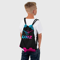 Рюкзак-мешок UAZ - neon gradient, цвет: 3D-принт — фото 2