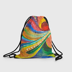 Рюкзак-мешок Райская птичка акварельная абстракция, цвет: 3D-принт