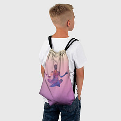 Рюкзак-мешок Поза лотоса в йоге, цвет: 3D-принт — фото 2