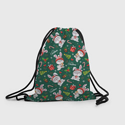 Рюкзак-мешок Merry Christmas Rabbit 2023, цвет: 3D-принт