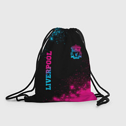 Рюкзак-мешок Liverpool - neon gradient: надпись, символ, цвет: 3D-принт
